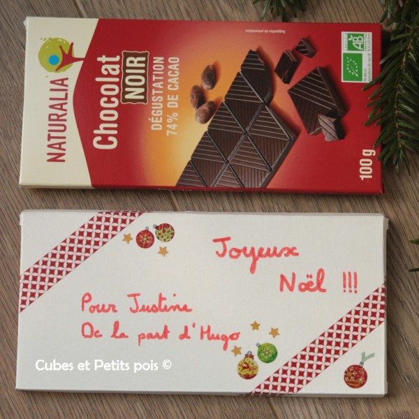 DIY Pochette cadeau en étui de plaquette de chocolat DIY Pochette cadeau en étui de plaquette de chocolat